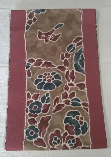 미사용 염색 나고야 오비 31.3cm x 370cm 앞폭 15.5cm