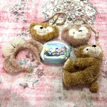 더피 셰리메이 파우치 머리띠 5개 세트 디즈니씨 15주년 파우치