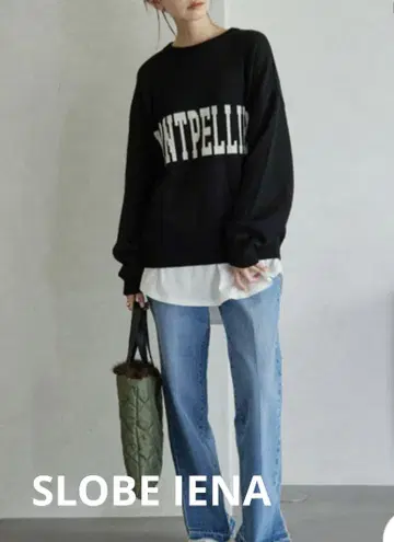 [ SLOBE IENA ] 슬로브 이에나 워셔블 로고 니트