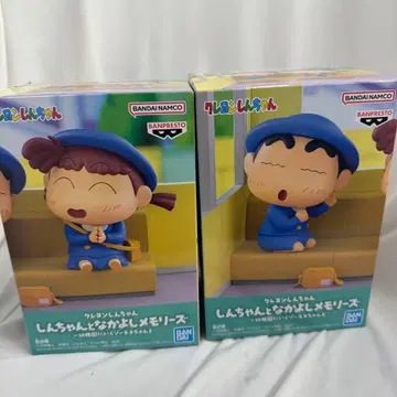 짱구는 못말려 나카요시 메모리즈 신노스케 네네(유리) 2종 세트