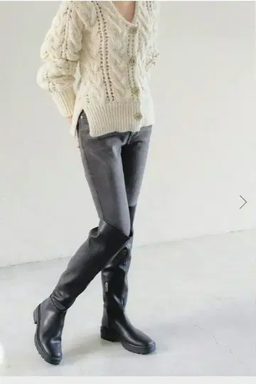 GRISE 탱크 밑창 니하이 부츠 사이즈 M (약 23cm~23.5cm)