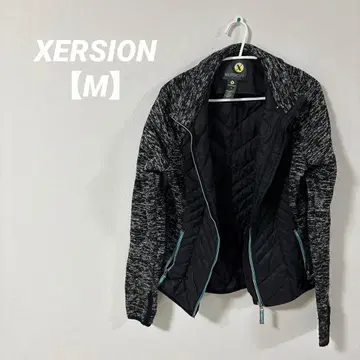 새상품급 [ M ] XERSION 블랙/그레이 점퍼 겨울 의류 방한 대책