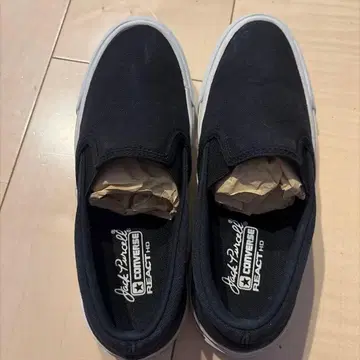 컨버스 Jack Purcell 슬립온 블랙 23cm