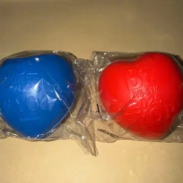 B'z 굿즈 FYOP 2025 가챠 릴렉세이션 하트 파랑 빨강