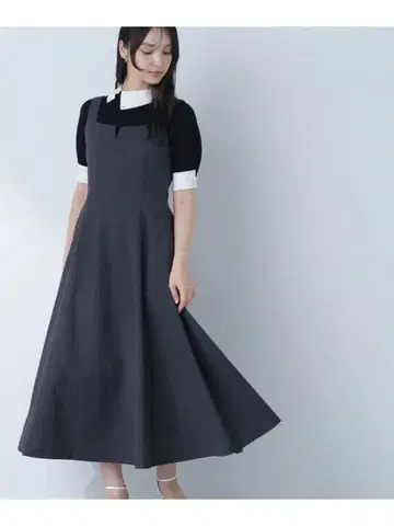 NATURAL BEAUTY BASIC 오버롤 스커트 원피스 M