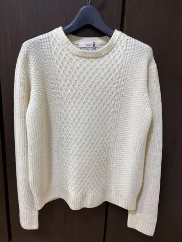 EDIFICE 화이트 울 스웨터 S