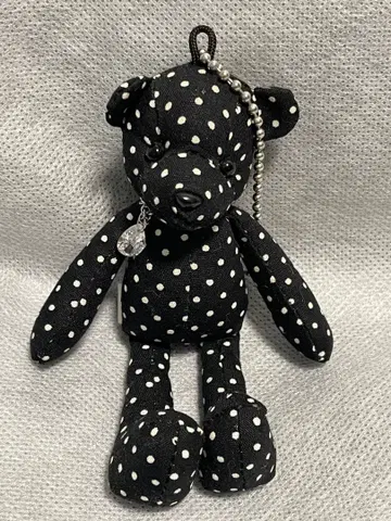 Place D'Uji 도트 곰 키링 미니 참 봉제 인형 곰