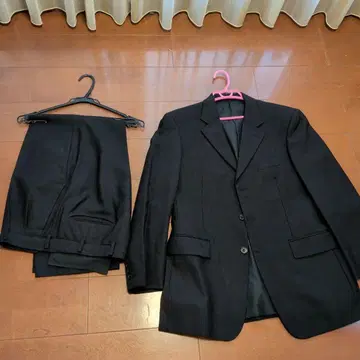 블랙 비즈니스 정장 자켓과 팬츠 세트