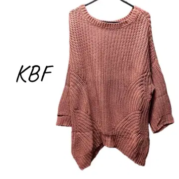 KBF 보트넥 변형 굵은 니트