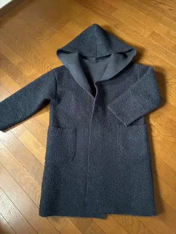 LA SUD 후드 부착 코트 (네이비 컬러)