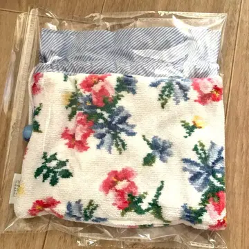 페이러 꽃무늬 타월 원단 파우치