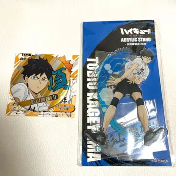 하이큐 합동 연습회 카게야마 토비오 아크릴 스탠드 정점 캔뱃지