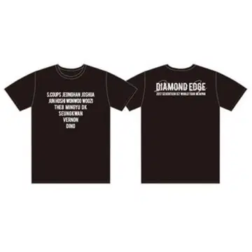 SEVENTEEN DIAMOND EDGE 티셔츠 블랙 M 엣지콘
