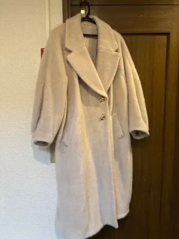 snidel 베이지 더블 버튼 롱 코트