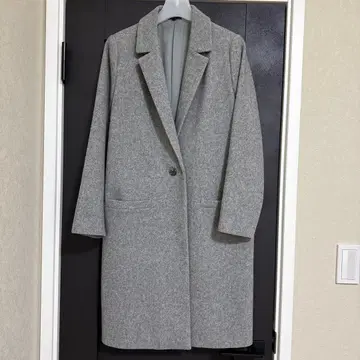 Theory 그레이 체스터 코트 울