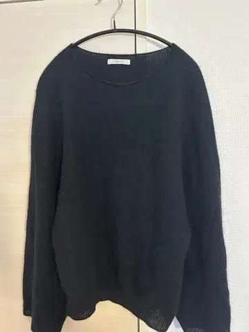 플라주 알파카 니트 블랙