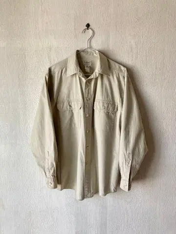 L.L.Bean 엘엘빈 워크 셔츠 베이지 90s 후반~00s