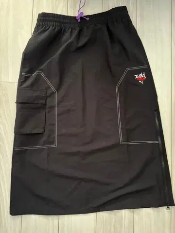 PUMA x X-girl 롱 스커트 L 사이드 지퍼 카고풍