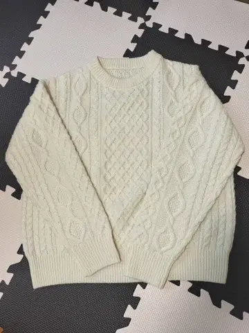 무인양품 아란 패턴 니트