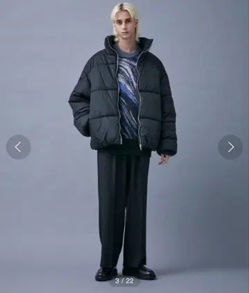 PUBLIC TOKYO 다운 자켓 블랙