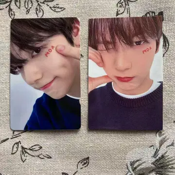 TXT MOAZONE 일본 한국 팬미팅 한정판 수빈 트레이딩 카드 2장