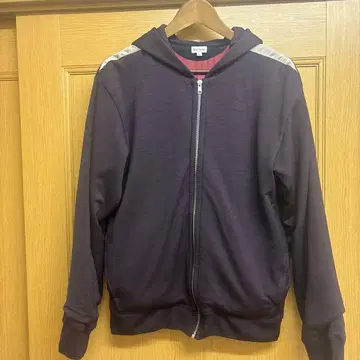 폴스미스 다크 퍼플 후드 부착 점퍼