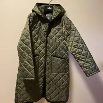 새상품 오켄콜 올리브 그린 퀼팅 코트 36