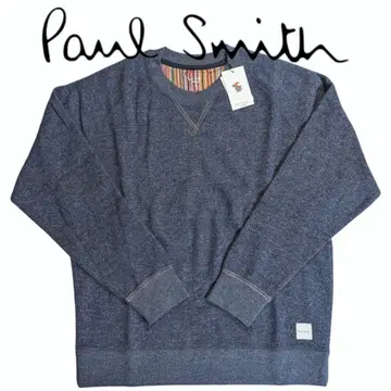 새상품 폴스미스 속기모 맨투맨 M 멀티 스트라이프 네이비