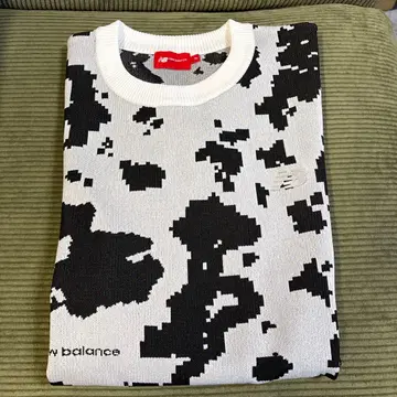 뉴발란스 골프 스웨터 카우 패턴 사이즈 7 선착순 최종 가격 인하