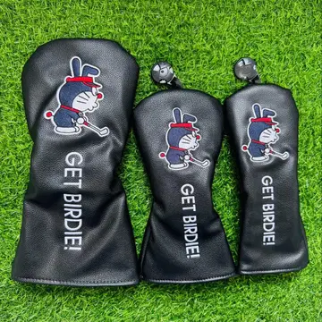 새상품 3세트 도라에몽 골프클럽헤드커버 1+FW+UT 블랙