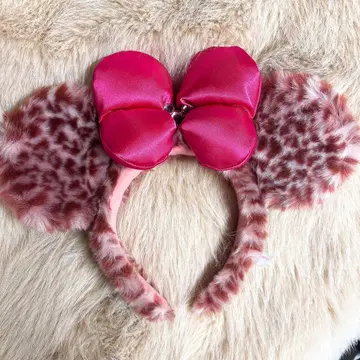 디즈니 미니 레오파드 무늬 머리띠