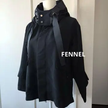 컨디션 최상 FENNEL 티어드 프릴 후드티 아우터 블루종