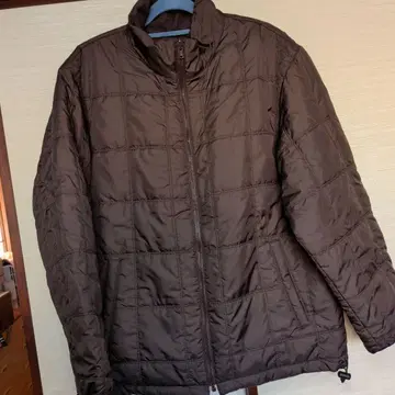 브라운 나일론 자켓 - 리버서블