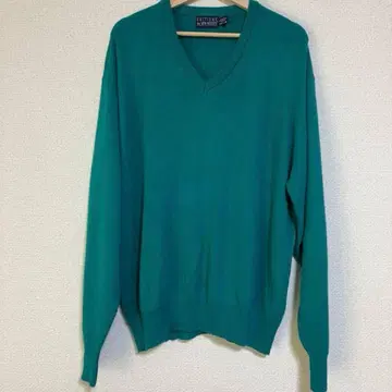 EDITIONS by VAN HEUSEN 터콰이즈 V넥 스웨터 XL
