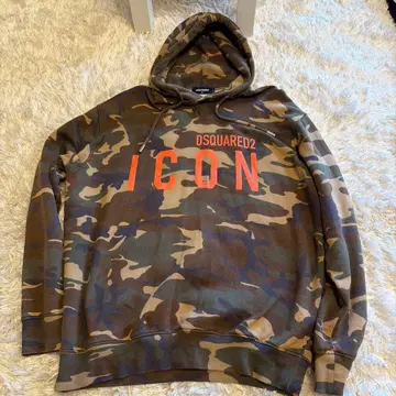 DSQUARED2 카모 패턴 ICON 후드티