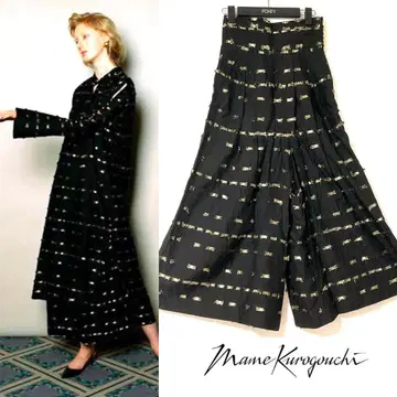 마메 쿠로고치 하이웨스트 롱 팬츠