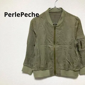 페를르페슈 여성용 MA-1 카키 얇은 소재 자켓 블루종 겉옷