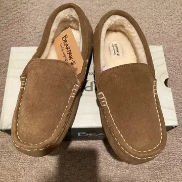 [ 미사용 ] 베어파우 천연 가죽 모카신 베이지