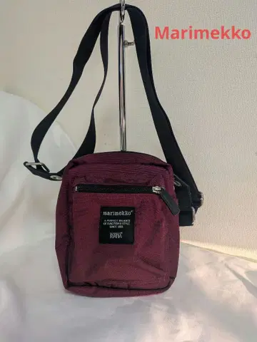 marimekko 버건디 숄더백