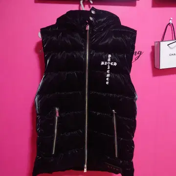 아담스 저글러 후드 부착 다운 베스트 블랙 새상품급