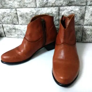 [ REGAL ] 리갈 가죽 숏부츠 22cm 브라운