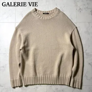 갤러리 비 코튼 나일론 크루넥 니트 풀오버 S