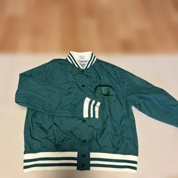 Champion 바시티 자켓 다크 그린