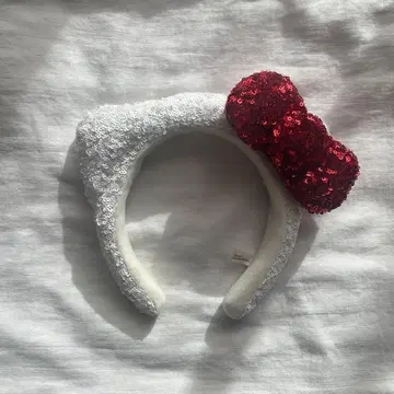 USJ 키티 머리띠 스팽글