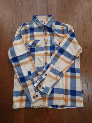 patagonia 오가닉 코튼 M 체크 플란넬 셔츠