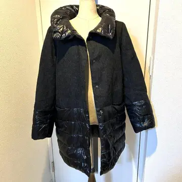 멜베이유방트 리버서블 다운 코트 블랙 3L