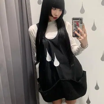 BABY RETURN 슬리브리스 원피스 블랙