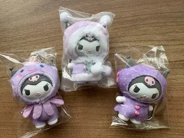 산리오 치비토모 시크릿 키링 쿠로미 3종 세트