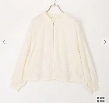 노리즈 입체 자카드 ZIP 블루종