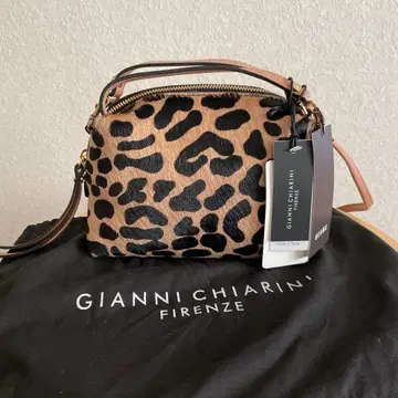 미사용 지아니카리니 레오파드 알리파 S 숄더백